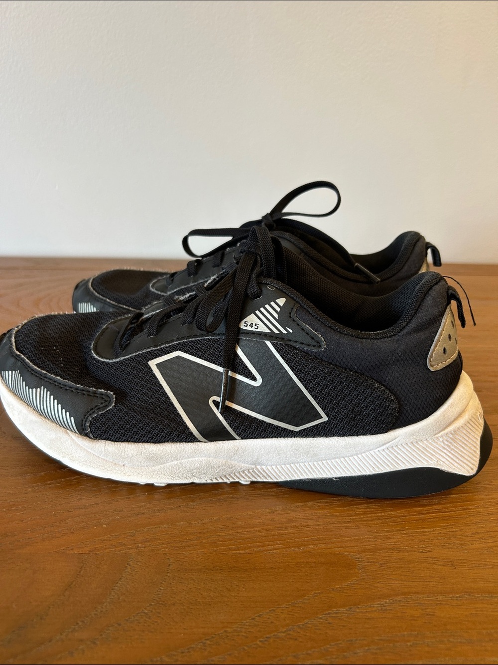New Balance Black & White Low-Profile Running Shoes